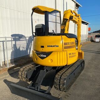 コマツ　PC30UU-3　3tクラス　小旋回　倍速　マイクロミニ油圧ショベル　ユンボ　ミニ油圧ショベル　ミニバックホー　ミニショベル　建設機械