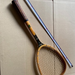 軟式テニスラケット、カワサキ木製中古