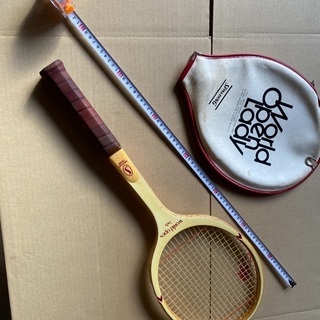 硬式テニスラケット、SPALDING木製中古
