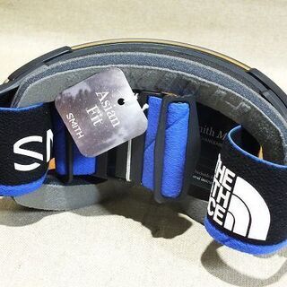 【苫小牧バナナ】展示品☆SMITH×The North Face スミス ノースフェース I/O MAG XL Blue アジアンフィット 調光ゴーグル 元箱あり♪