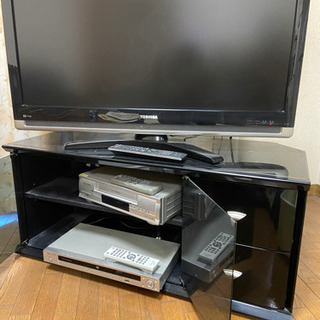 37型テレビ ビデオデッキ DVDプレーヤー テレビ台