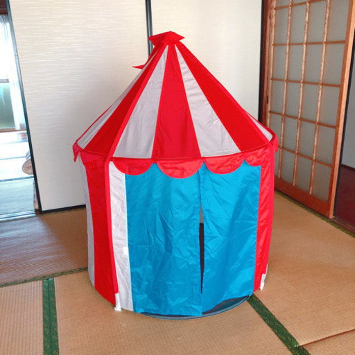 Ikeaのカラフルなテント子供用 はくさいかぞく 幡生の家具の中古あげます 譲ります ジモティーで不用品の処分