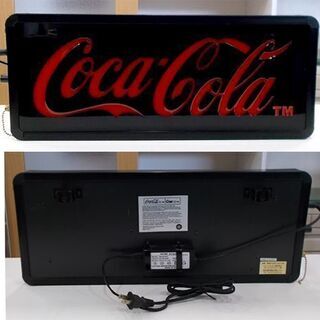 コカコーラ ネオンサイン 幅51cm 電飾看板 ブラック 黒 アメリカン雑貨 照明 店舗 バー ガレージ カフェ Coka cola 新道東店