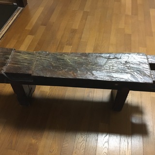 古材をリメイクしたベンチ