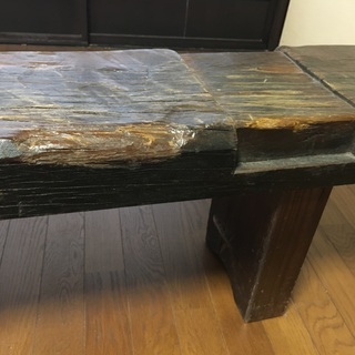 古材をリメイクしたベンチ