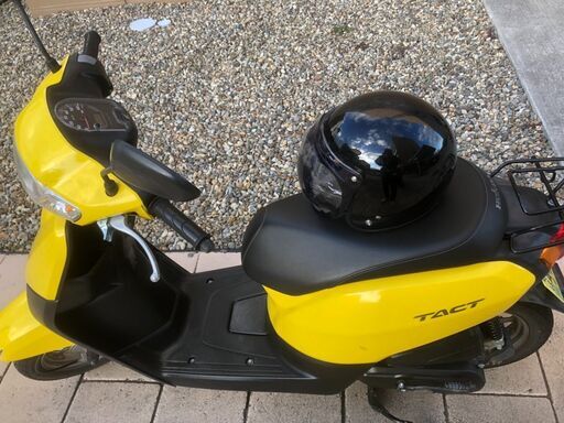 実働 ホンダ タクト ベーシック 黄 ヘルメット付き 条件次第配達可 現車確認可 原付 スクーター バイク Kuma 仙台のホンダ の中古あげます 譲ります ジモティーで不用品の処分