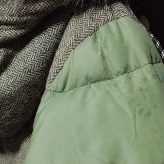 □207 トミーヒルフィガー ダウンジャケット ツイード サイズL（宣伝用）