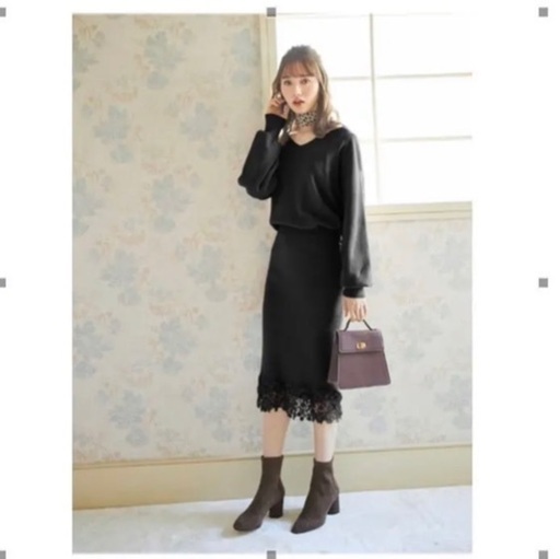 グレイル裾レースニットワンピース みちょん 川崎のワンピースの中古 古着あげます 譲ります ジモティーで不用品の処分