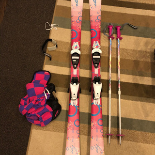 子供用 スキー 板、ストック 140cm