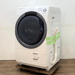 【ネット決済・配送可】《送料込》SHARPドラム式洗濯乾燥機 E...
