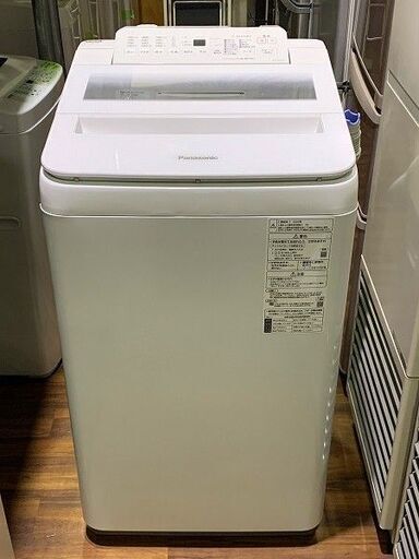 【苫小牧バナナ】2020年製 パナソニック/Panasonic 7.0kg 全自動洗濯機 NA-FA70H7 ホワイト系 2人～3人世帯向け 清掃済み