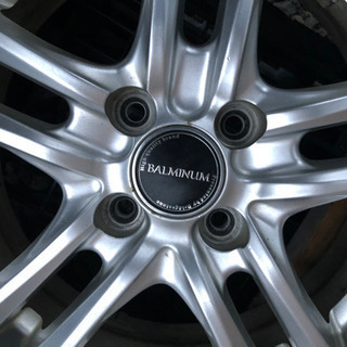 フィット アクア ブリヂストン スタッドレス 2019年製 バリ山 アルミ付