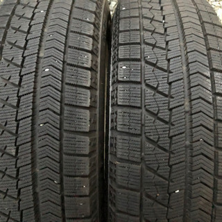 フィット アクア ブリヂストン スタッドレス 2019年製 バリ山 アルミ付