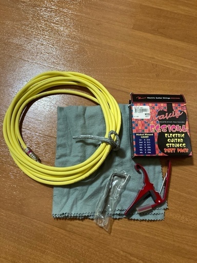 取引中)Epiphone エレキギター レスポール ソフトケース、シールド、弦