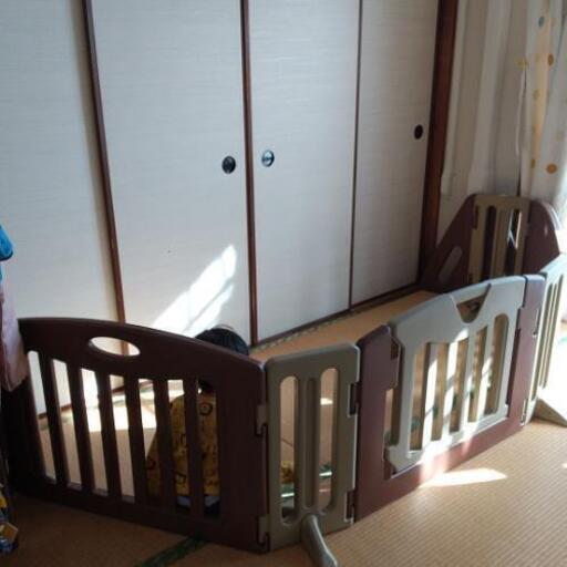 日本育児 キッズパーテーション ブラウン