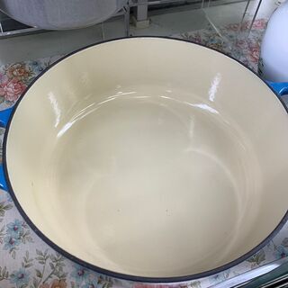 ルクルーゼ　両手鍋　ブルー