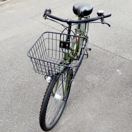 フォルテ26インチモスグリーン自転車外装6段変速 26型オートライト