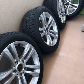 225/50r17 スタッドレスタイヤ・アルミホイール4本セット バリ溝
