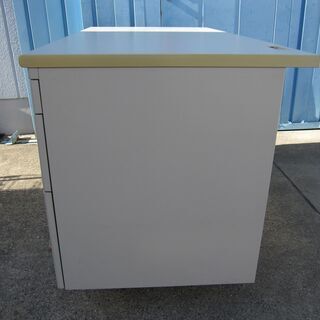両袖デスク W1400mm ニューグレー 鍵無し：作成不可 事務机