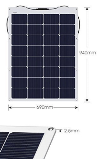 【お取引中】suaoki 100W ソーラーパネル セミフレキシブル