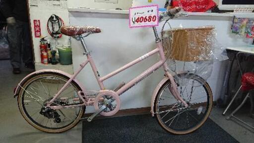【大特価】(♡A)自転車 軽快車 新古車 ピンク 20インチ 6段変速 BRIDGESTONE