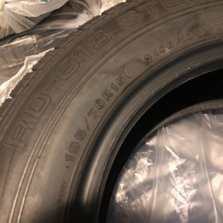 夏タイヤ 新車外し BS RD-613 STEEL 195/70R15 ストア 106/104L LT 15  