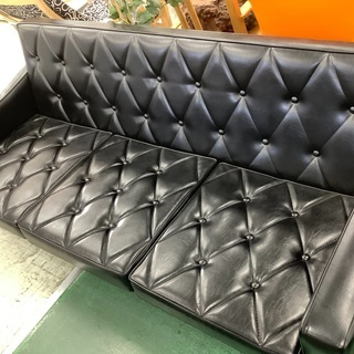 【トレファク吉川店】カリモク 3人掛けソファ ブラック