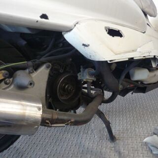 ヤマハ マジェスティ250C SG03J 人気の白 鍵書類付き エンジン不動