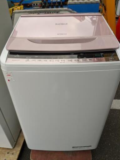 ラインのお友達追加で3%OFF【美品】洗濯機 日立 HITACHI 2016年製 7kg BW-7WV自社配送時代引き可※現金、クレジット、スマホ決済対応※【3ヶ月保証★送料に設置込】