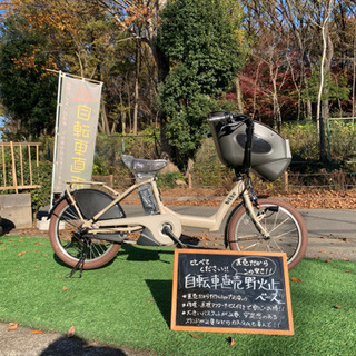【野】 新車カスタム ブリヂストン ビッケポーラー ビッケ 電動自転車 電動アシスト自転車 チャイルドシート子供乗せ