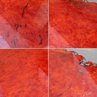 希少 花梨 座卓 193cm×105cm 厚さ4.5cm 天然木 無垢 一枚板 唐木 銘木 玉杢 葡萄杢 鳥目杢 ☆ 札幌市 清田区 平岡