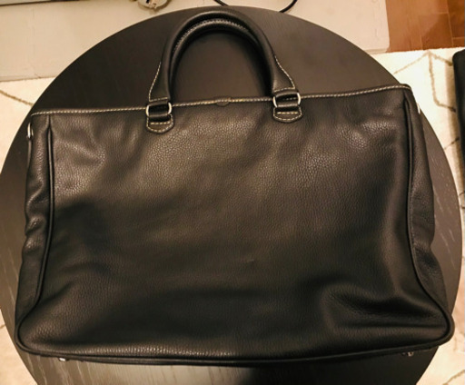 ②ステファノマーノ STEFANOMANO シボ革　レザーバッグ　ビジネスバッグ　イタリア　ブランド　紳士鞄