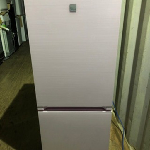 【重】1104-104 ハイセンス冷蔵庫　HR-G1501KP 2018年製　154L 2ドア　薄いピンク　かわいい色②