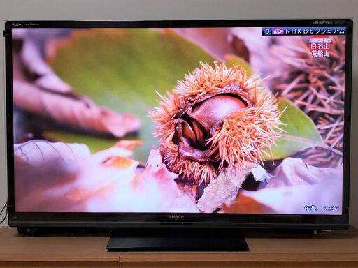 【掲載12月24日まで】シャープ　60型　液晶テレビ　LC-60G7　保護パネル付