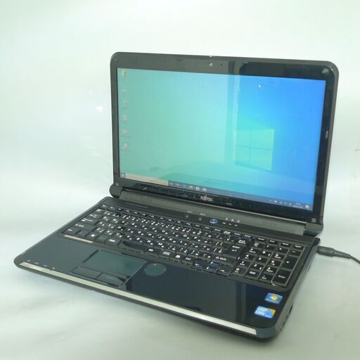 送料無料 新品SSD240GB ノートPC 中古良品 15.6型 富士通 AH550/3B Core i3 4GB DVDRW 無線 webカメラ Windows10 テンキー LibreOffice