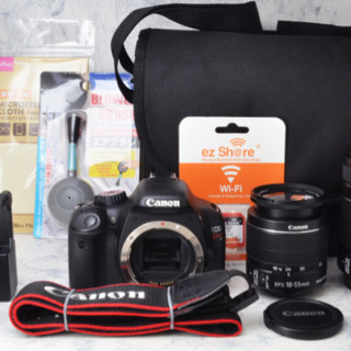 S数3468回●Wi-Fi転送●ビギナー向け●純正Wズームキット●キャノン X4 1ヶ月動作補償あり！ S数3468回○Wi-Fi転送○ビギナー向け○純正Wズームキット