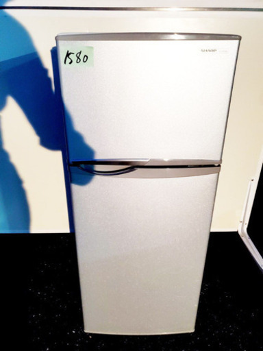 ①1580番 シャープ✨ノンフロン冷凍冷蔵庫✨SJ-H12W-S‼️