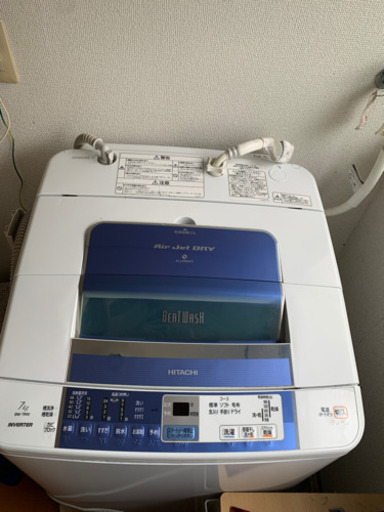 HITACHI BW-7MV 洗濯機　7kg 2011年製