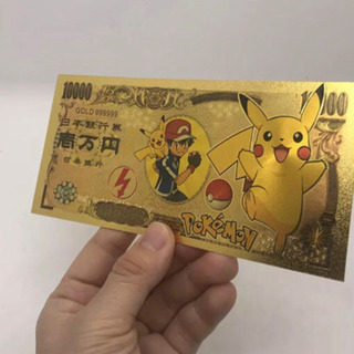 【新品未開封】ポケモン 24Kゴールド紙幣8枚セット