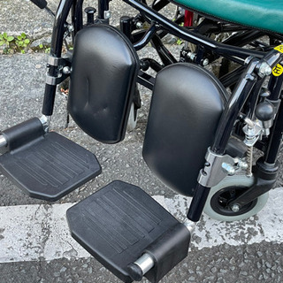 カワムラ KAWAMURA 介助用車いす KX16-42N1 座幅42cm 使用少なめ ティルト&リクライニング 美品