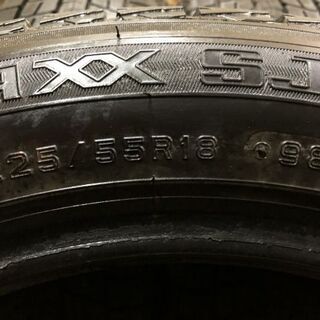 DUNLOP WINTER MAXX SJ8 225/55R18 18インチ スタッドレス 4本 2016年 