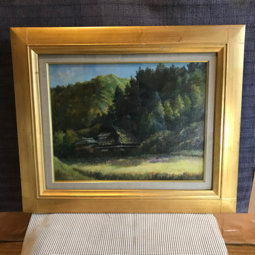 古い6号油絵、能勢好秋 米田三郎、二元会会員