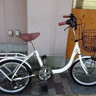 mama claoun 20吋コンパクト自転車 外装6段/ホワイト