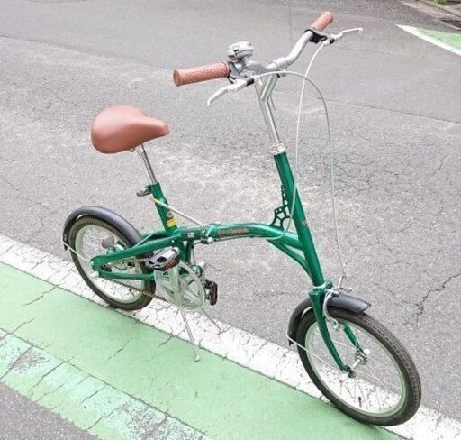 ハーレーダビッドソン　折り畳み自転車　グリーン　P026