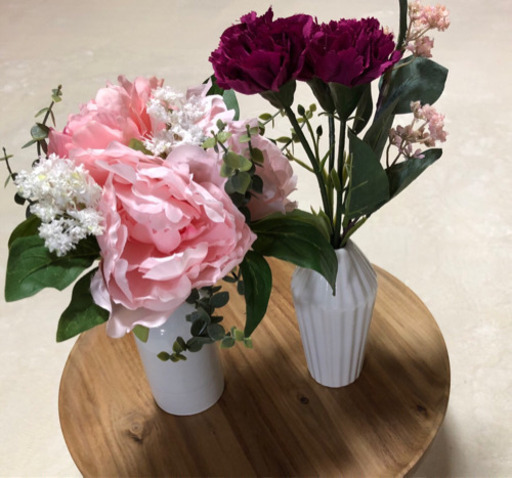 Ikea スミッカ造花ブーケ3点セット花瓶付き ワチワラ 福井の家具の中古あげます 譲ります ジモティーで不用品の処分