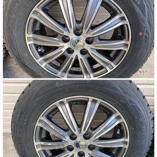 バリ溝【格安】195/65R15・スタッドレスタイヤ　ダンロップ　WM01　アルミホイール4本セット・PCD100-5H・+45　プリウスなど