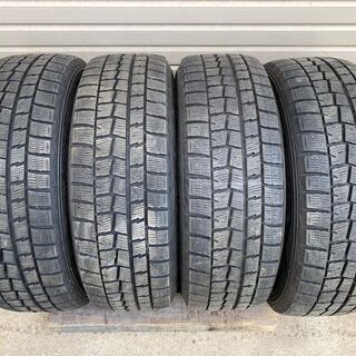 バリ溝【格安】195/65R15・スタッドレスタイヤ　ダンロップ　WM01　アルミホイール4本セット・PCD100-5H・+45　プリウスなど