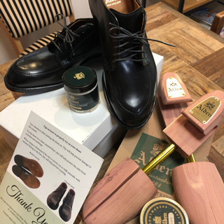 新品未使用⭐︎ALDEN Vチップ 7 1/2 純正シューツリー&クリーム付き