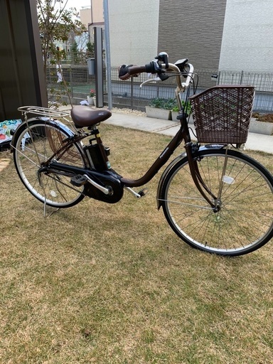 中古電動自転車 C842☆整備済み 中古電動自転車☆Panasonic ビビDX 【26インチ ライム