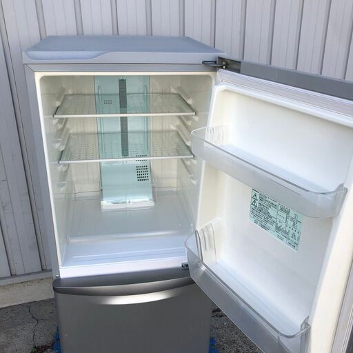 【National】 ナショナル ノンフロン冷凍冷蔵庫 LED照明 クリーン機能 容量135L 冷蔵室94L 冷凍室41L 右開き 2ドア NR-B143J-S 2007年製